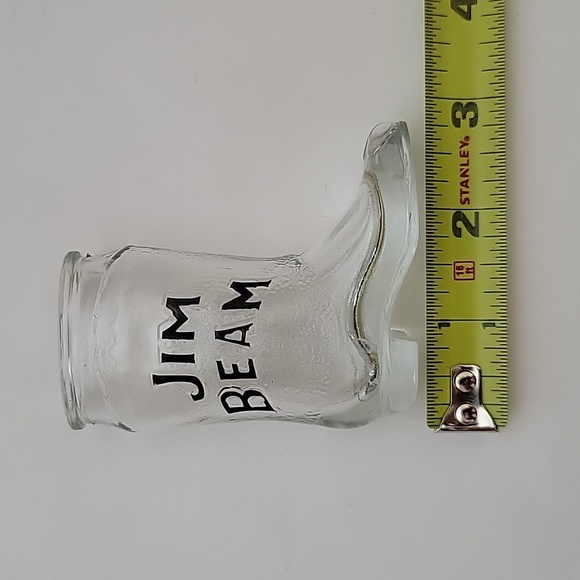 Jim Beam Bourbon Cowboy Boot Whiskey Shot Glass Vintage (1) - Picture 9 of 10